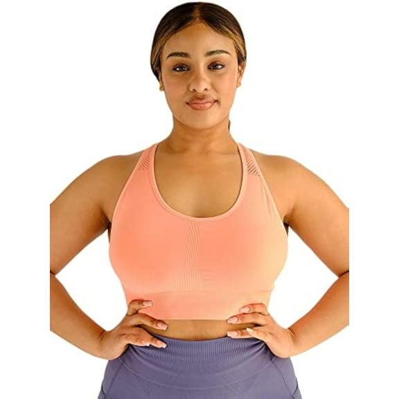 Under Control Women’s Adult Plus Size Active Seamless Core Sports Bra – High Support, Breathable, Comfortable Fit for Workout, Yoga & Everyday Wear Sports Bras
