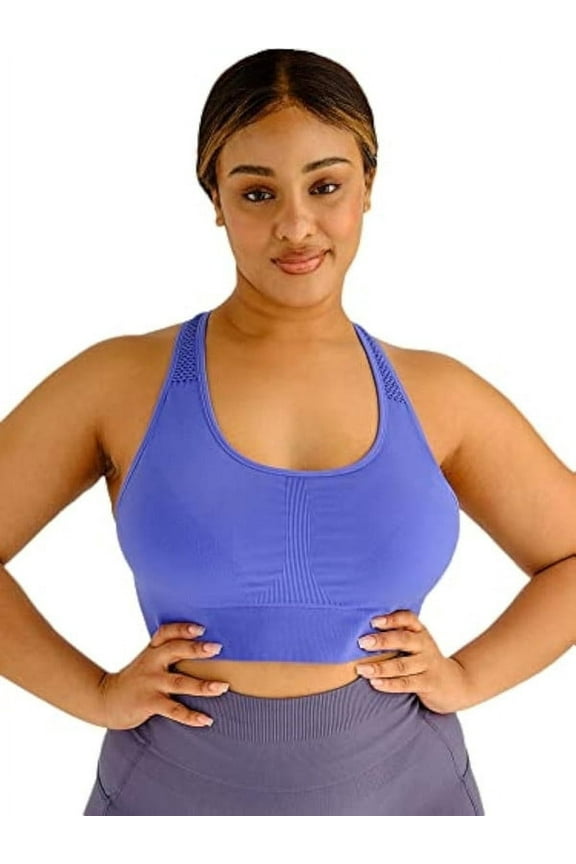 Women’s Adult Plus Size Active Seamless Core Sports Bra – High Support, Breathable, Comfortable Fit for Workout, Yoga & Everyday Wear Sports Bras