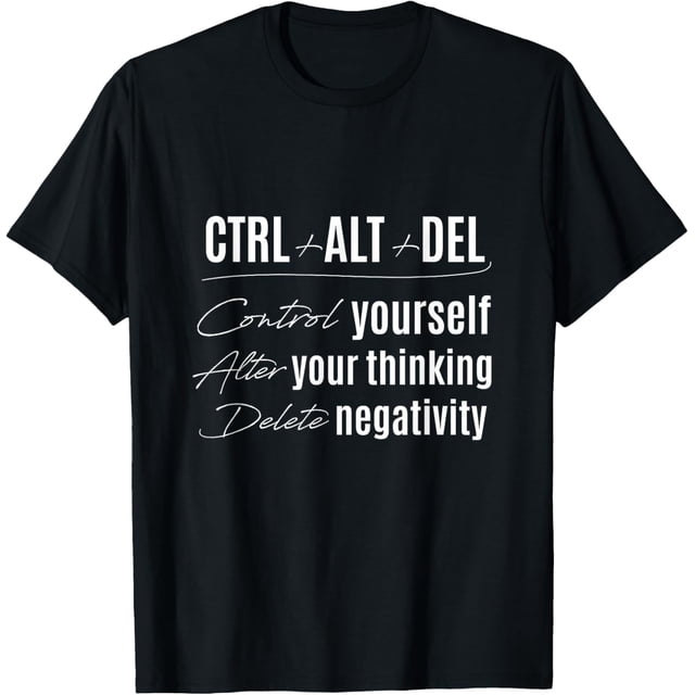 Vintage Street Sign Metal Tin Set - 3 PCS, 16x4 Inches, Control Yourself Alter Thinking Delete Negativity