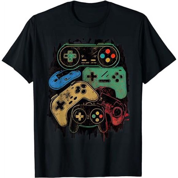 Control all the Things Video Game Controller Gamer Graphic T-Shirt