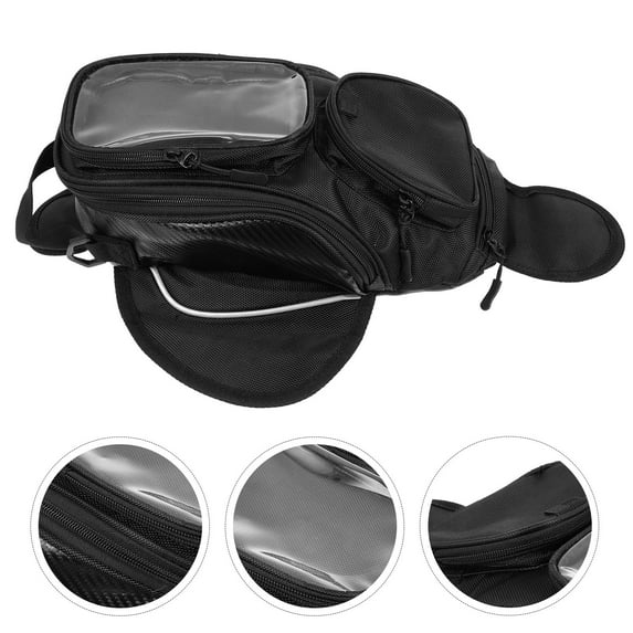 HAKIDZEL Waterproof Magnetic Design Motorcycle Tank Bag for Motorbike Riding Accessories 1Set 13.8X8.7X3.1in