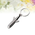 thumbnail image 1 of Raindrops Novelty Keychains Airplane Shape Pendant Silver 8 X 2.5 X 1.1Cm Christmas present 1Pcs, 1 of 8
