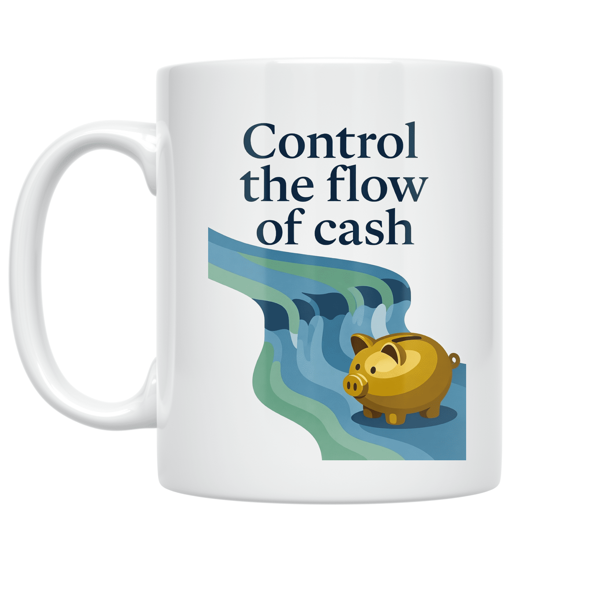 Control the Flow of Cash - Family Budgeting Enthusiast - 11 oz Ceramic ...