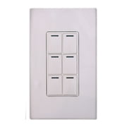 Control4 KPZ-6B1-W Wireless 6-Button Keypad Wall Switch, 120V, White