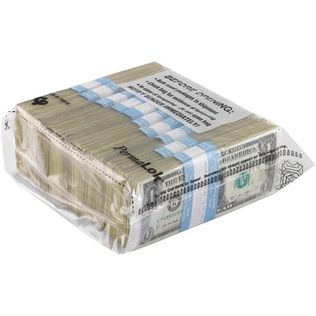 ControlTek PermaLOK Bundle Bags - 8" Width x 9.25" Length - Clear - 250/Pack - Cash, Bill | Bundle of 5 Packs
