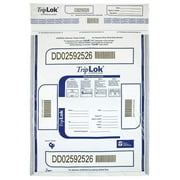 ControlTek TripLok 12"x16" White Deposit Bag with Pocket 100-Pack 585044