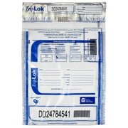 ControlTek TripLok 9"x12" Clear Deposit Bag with Pocket 100-Pack 585030