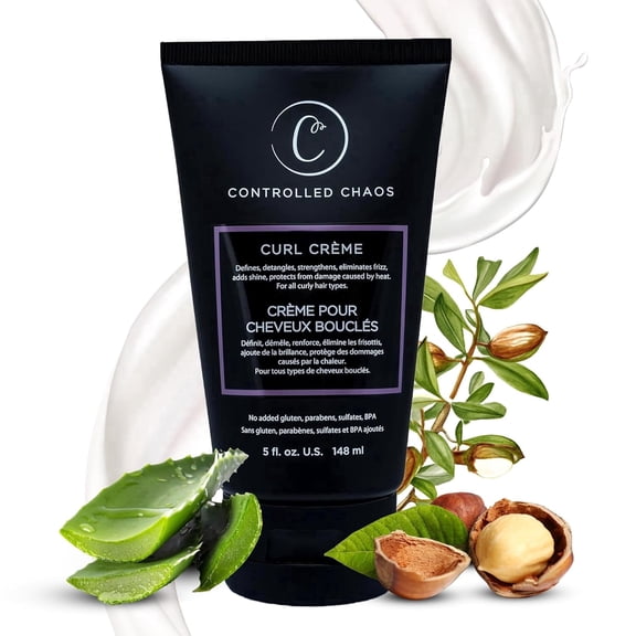 Controlled Chaos Curl Cream for Curly Hair Defining Cream (5 fl.Oz.) with Shea Butter for Long Lasting Frizz Free Curls