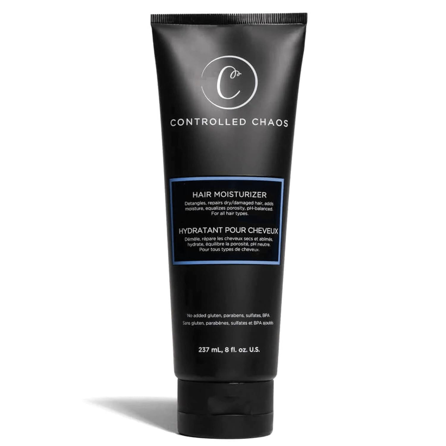 Controlled Chaos Hair Moisturizer for Curly Hair 8 fl. Oz. - Paraben & Sulfate Free, Moisturizes & Defines Extra Dry, Curly & Coarse Hair, Leave-in Hair Conditioner -