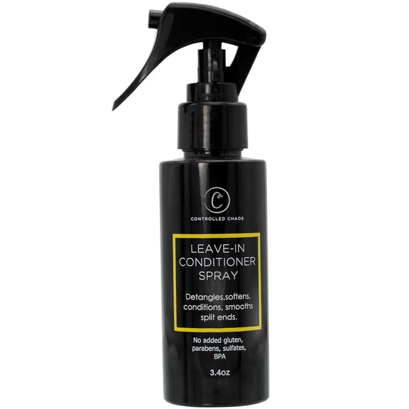 Controlled Chaos Leave-In Conditioner Spray 3.4 oz. Anti Frizz Hair Spray for Dry Damaged Hair with Natural Watermelon & Sunflower Seed Oil & Honey