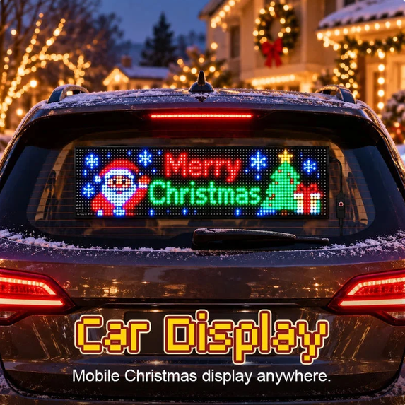 Controlled Christmas LED Pixel Display, Dynamic Holiday Light Sign with ...