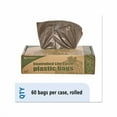 thumbnail image 1 of Controlled Life-Cycle Plastic Trash Bags 30 gal, 0.8 mil, 30" x 36", Brown, 60/Box, 1 of 7
