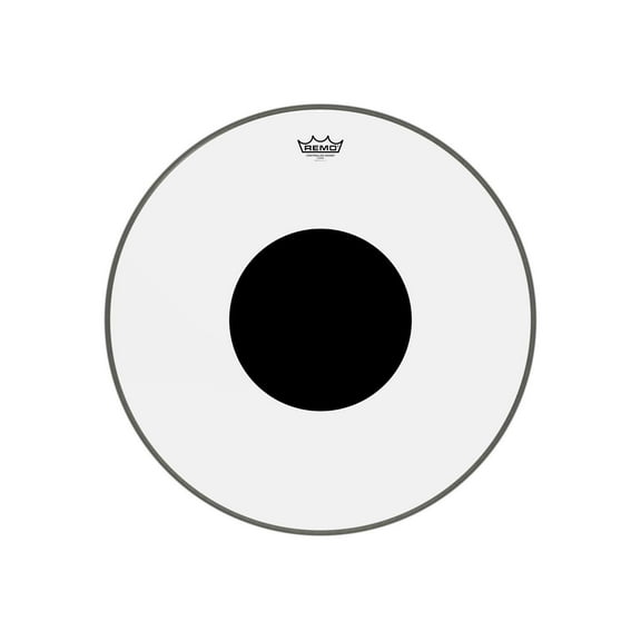 REMO 24" BLACK DOT Bass Clear