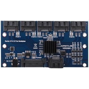 Controller Card Motherboard Sata Expansion Card 1 To 5 Port Sata3.0 6Gbps Multiplier Sata Port Riser Card Adapter For Computer