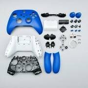 Replacement Shell Kit for Xbox Series X & S Controller, Full Shell Cover, Panel, Mid Frame, Side Rails, Buttons ABXY, LT RT, LB RB DIY Shell and Thumbsticks-Blue