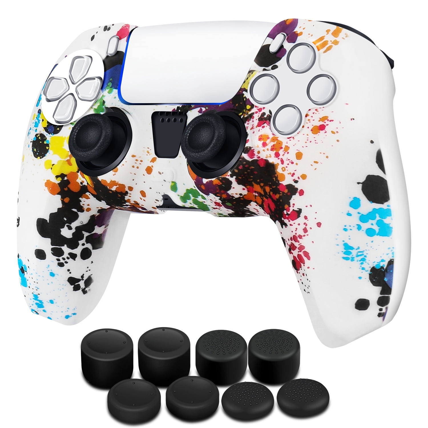 Controller Case for PS5 Silicone Controller Skin Dualsense Cover + 8 ...