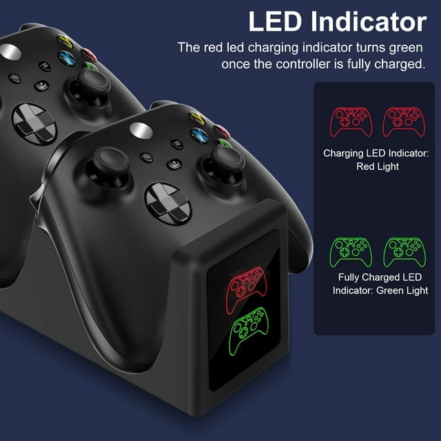 Controller Charger for Xbox, Xbox Charging Station Dual Controller Fast ...