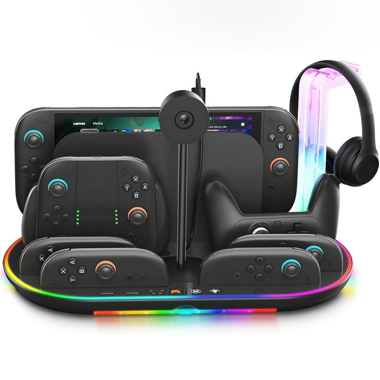 Switch 2 Charging Dock,Multifunctional Organizer Station for