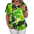 thumbnail image 1 of SOMER Plus Size Tops for Women Short Sleeve Women's Tops Casual Plus Size T Shirts Loose Tees 2XL, 1 of 6