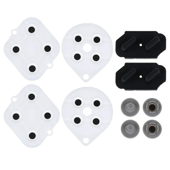 Controller Conductive Rubber Pad Silicone Adhesive Keys Button Pads Kit Repalcement Repair Part for SNES Game Controller
