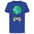 thumbnail image 1 of Controller Connected To Earth T-Shirt Men -Image by Shutterstock, Male x-Large, 1 of 2