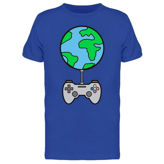 Controller Connected To Earth T-Shirt Men -Image by Shutterstock, Male x-Large