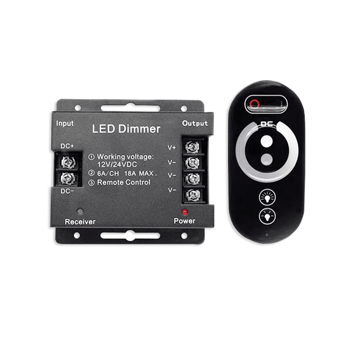 Wireless/DMX Touch Panel Dimmer - 12V - 24V