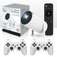 thumbnail image 1 of Controller Game HY300 Projector 4K Native 1080P Android 11 300ANSI Wifi6 BT5.0 Home theater Gaming projector for outdoor, 1 of 5