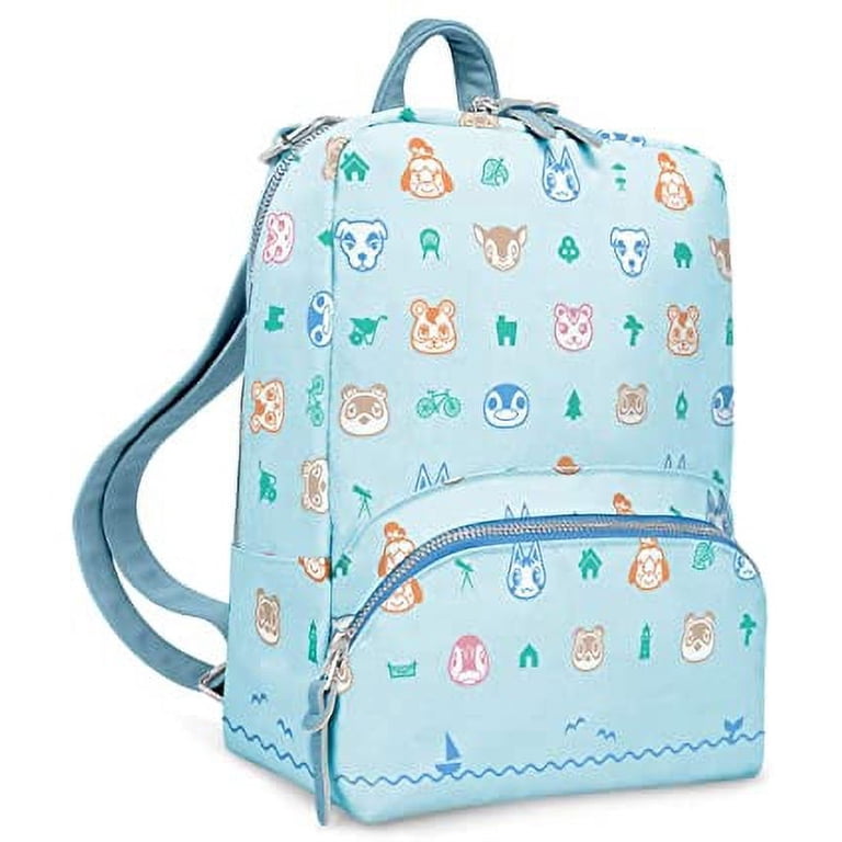 controller gear nintendo animal crossing faux leather mini backpack - Small Bookbag Travel Bag for Console & Accessories Controller Gear Animal Crossing New