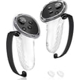 thumbnail image 1 of Controller Grip for Meta Quest 3S Oculus Quest 3 VR Accessories Grips Cover for VR Touch Controllers Straps Silicone Covers Protector with Non-Slip Thumbstick Covers 1Pair, 1 of 8