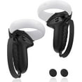 thumbnail image 1 of Controller Grip for Oculus Quest 2 Accessories Grips Cover for VR Touch Controllers Covers Protector with Non-Slip Thumb Grips 1Pair Black, 1 of 7