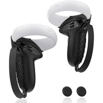 Controller Grip for Oculus Quest 2 Accessories Grips Cover for VR Touch Controllers Covers Protector with Non-Slip Thumb Grips 1Pair Black