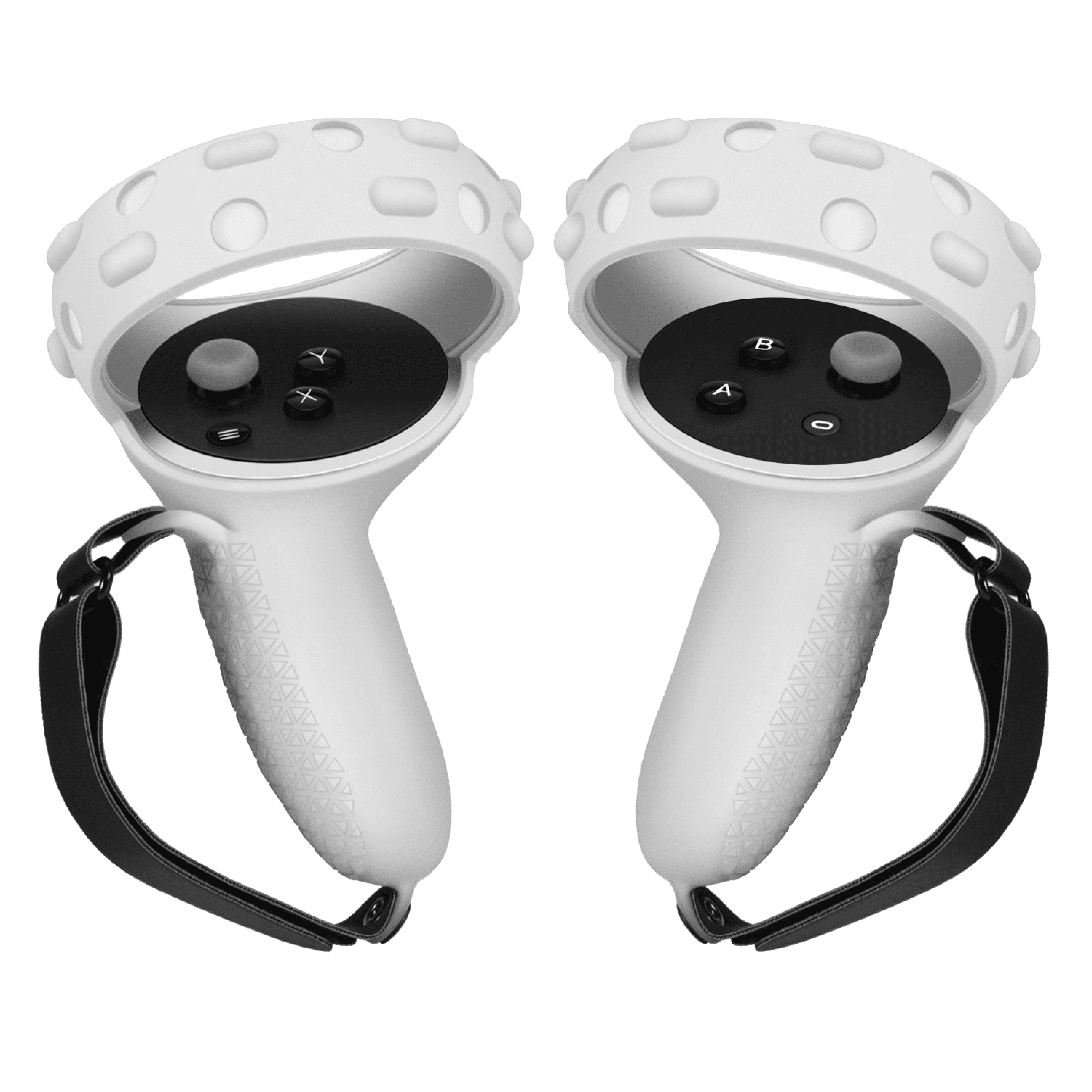 Insten 2 Pack Silicone Grip Covers For Oculus Quest 2 Touch Controllers  With Adjustable Knuckle Straps, Vr Headset Accessories, Gray : Target