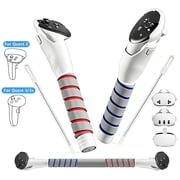 Controller Handle Attachments for Oculus Quest 3S/3/2 VR Accessories, Long Stick and Dual Handle Extension Grips Compatible with Meta Quest for Gorilla Tag Beat Saber Golf Club Baseball Multiple Game