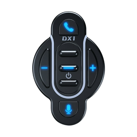 Controller,Handlebar Remote Media Button Waterproof Call Remote Bt5.4 Media With Ipx6 Waterproof Button With Ipx6 Remote Voice Button Remote Bike Voice Media Black