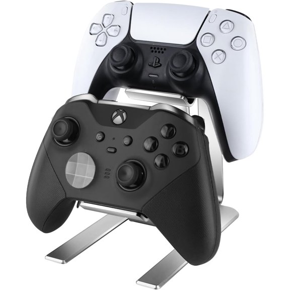 Controller Holder 2 Tier Universal Aluminum Display Stand Accessories PC Gaming Desk Decor Stuff Gamer Gifts for Xbox Series X S, Elite 2, PS5, PS4, PS3, Switch Pro and Almost All Controller