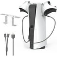thumbnail image 1 of Controller Holder for PS VR2/ PS5, Controller Hanger Stand Organizer Holder Kit with Charging Cable Compatible with PS VR2 Controller/ PS5 Controller/Gaming Headset, 1 of 5
