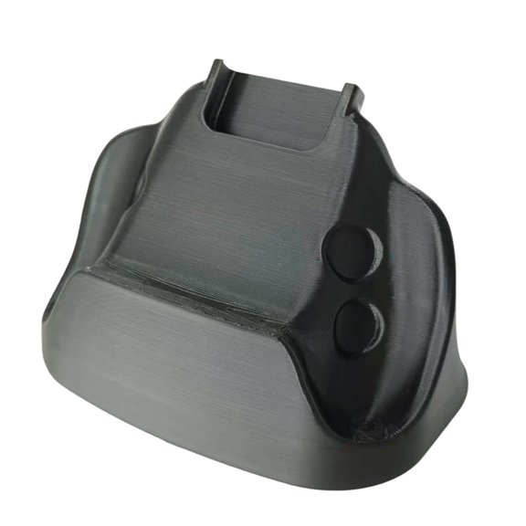 Controller Holder for Desktop Gaming Setup, Upright Display Stand with Cable Routing Openings, 3D Printed Black Body for Game Controller Storage
