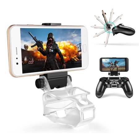 Controller Phone Clip Fit for PS4, EEEkit Phone Clip Holder for Android Smart Phone, 270 Degree Gaming Holder Mount Stand Bracket Fit for Sony Playstation 4 Game Controller