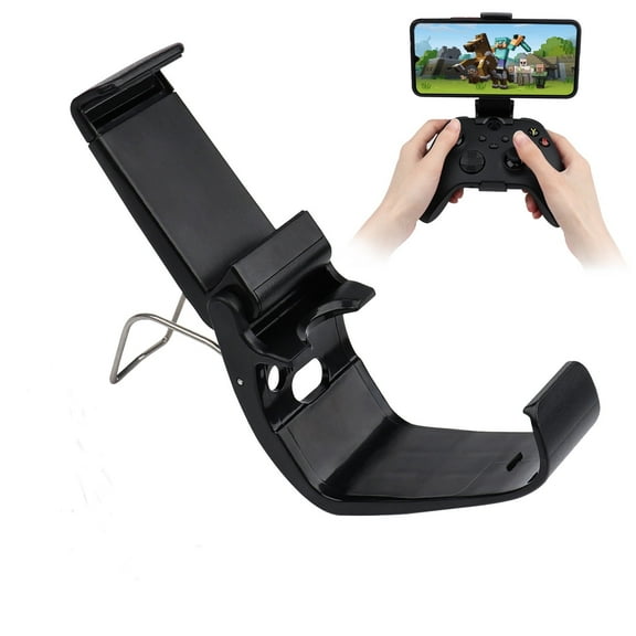 Controller Phone Mount Holder Compatible with iPhone Android, Xbox Series X, Playstation 4 Dualsense Gaming Controller Remote Play Backbone Clip-Black