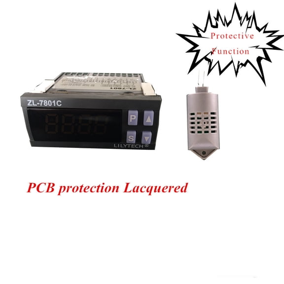 Controller,Pid Temperature Incubator Thermometer With Lcd Two 100v-240v Zl-7801a Lcd Display And Display And Two Incubator Thermometer With And Two 100v-240v With Lcd Display Dsfen Xibany