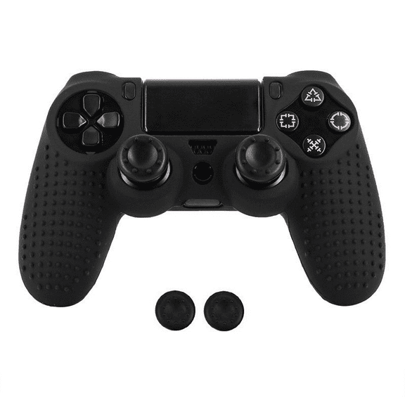Controller Skins for PS4, Silicone Controller Cover Skin Protector Compatible /PS4 Slim/PS4 Pro Controller with 2 Cute Thumb Grips Caps