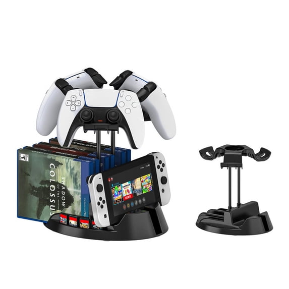 Game Controller Stand, Headphone Holder, Multiple Sizes Gamepad Headset Hanger, Storage Base for Switch/PS Portal/Rog Ally/Steam Deck-1-Tier Bracket
