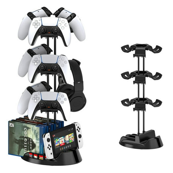 Game Controller Stand, Headphone Holder, Multiple Sizes Gamepad Headset Hanger, Storage Base for Switch/PS Portal/Rog Ally/Steam Deck-3-Tier Bracket