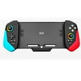 thumbnail image 1 of Game Controller for Switch/OLED, all-in-one handheld controller. With Hall Joystick, Adjustable LED Light, Turbo, 6-Axis Gyroscope, Dual Motor Vibration, 4 Game Slots Gamepad Replacement-Red Blue, 1 of 7