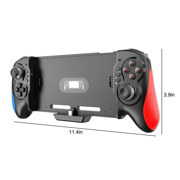 Controller for Switch, Switch Controllers Compatible, One-Piece Joypad Switch Pro Controller for Handheld Mode, Switch Controller Remote with Turbo, Red-Blue