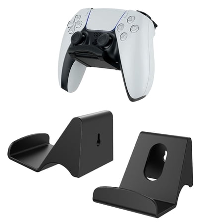 Controller Wall Mount Holder for PS3/PS4/PS5/Xbox 360/Xbox One/S/X/Elite/Series S/Series X Controller, Pro Controller, (2 Pack)