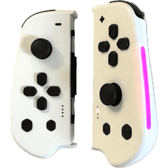 Joycon Controller for Nintendo Switch, White color, RGB Lights