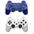 thumbnail image 1 of Controllers for PS3 ,Wireless Playstation 3 Gaming Controller with Double Shock & Motion Sensor, Bluetooth Rechargeable PS3 Controller Gamepad Remote PS3,White(1 Pack), 1 of 7