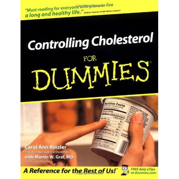 Pre-Owned Controlling Cholesterol For Dummies (Paperback) 0764554409 9780764554407